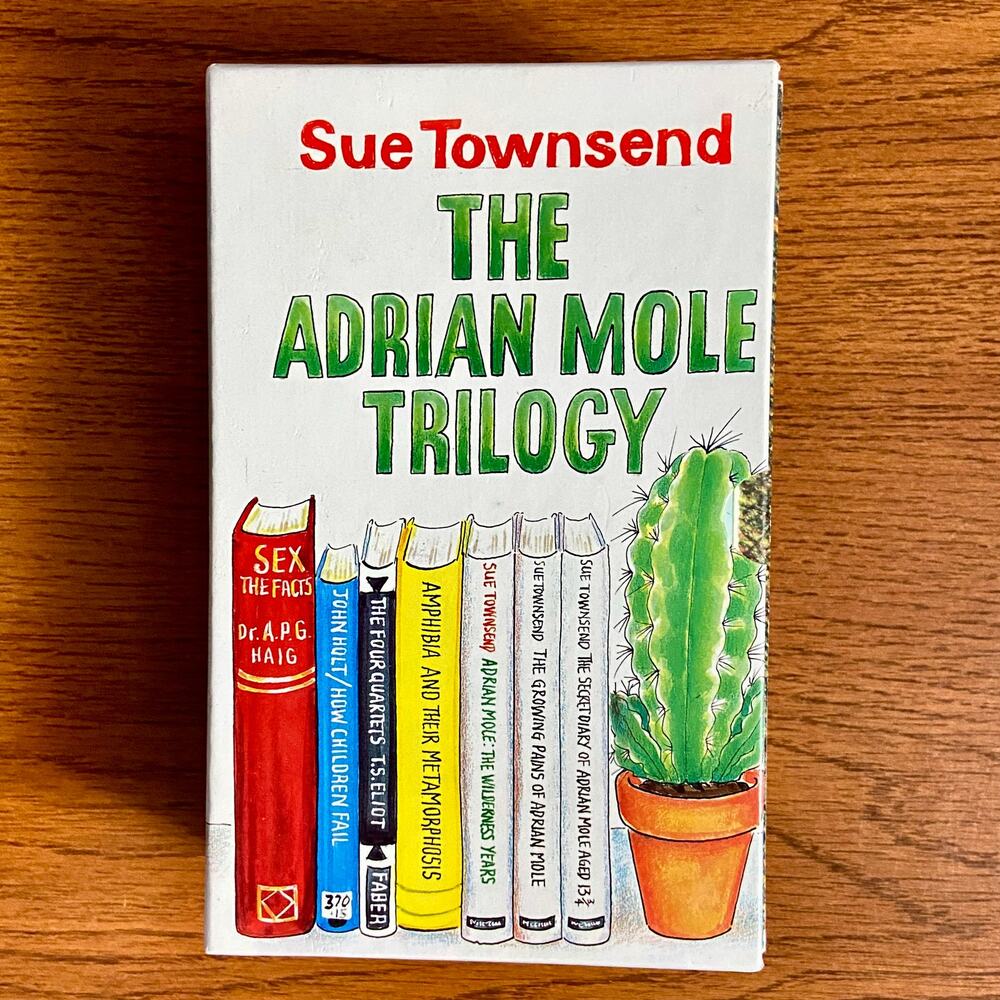 The Adrian Mole Trilogy by Sue Townsend 1985 1995 Mass Market PB
